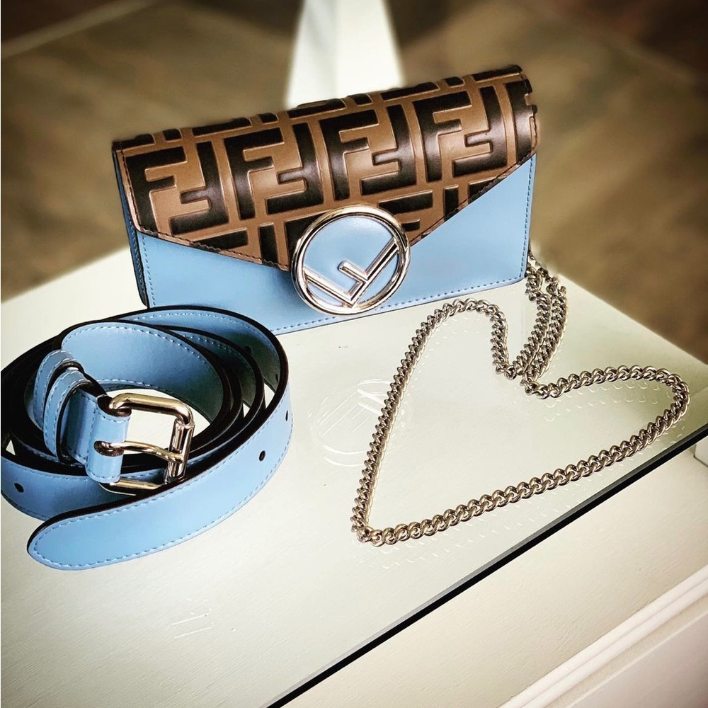💙🤎 FENDI FF Crossbody/Belt Bag 💙🤎